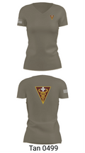 3D THEATER MEDICAL COMMAND 14799833 Women's Short Sleeve V-neck Shirt - 68