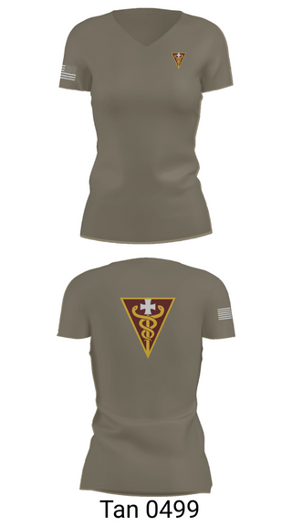 Womens Short Sleeve Vneck Shirt, 3D THEATER MEDICAL COMMAND, , Teamtime, Team time, sublimation, custom sports apparel, team uniforms, spirit wear, spiritwear, sports uniforms, custom shirts, team store, custom team store, fundraiser sports, apparel fundraiser