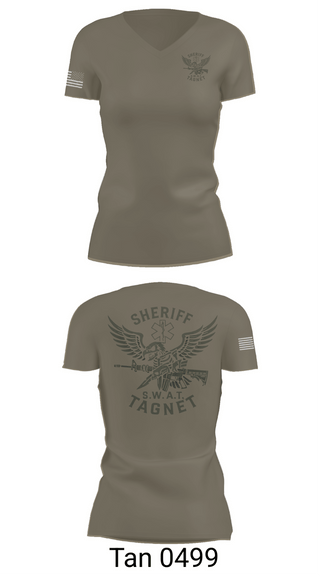 Womens Short Sleeve Vneck Shirt, T.A.G.N.E.T., Police, Teamtime, Team time, sublimation, custom sports apparel, team uniforms, spirit wear, spiritwear, sports uniforms, custom shirts, team store, custom team store, fundraiser sports, apparel fundraiser