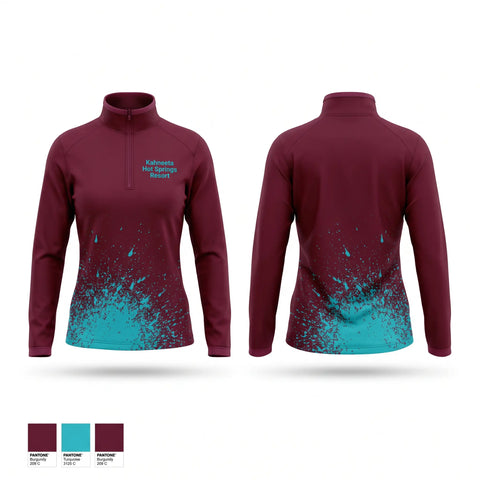 Quarter Zip Jacket, Kahneeta Hot Springs Resort, , Teamtime, Team time, sublimation, custom sports apparel, team uniforms, spirit wear, spiritwear, sports uniforms, custom shirts, team store, custom team store, fundraiser sports, apparel fundraiser