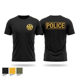 Short Sleeve Performance Shirt, Mounds PD, Police, Teamtime, Team time, sublimation, custom sports apparel, team uniforms, spirit wear, spiritwear, sports uniforms, custom shirts, team store, custom team store, fundraiser sports, apparel fundraiser