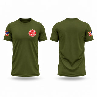Old School Cotton Feel Shirt, Coates Bend Fire & Rescue, Fire Department, Teamtime, Team time, sublimation, custom sports apparel, team uniforms, spirit wear, spiritwear, sports uniforms, custom shirts, team store, custom team store, fundraiser sports, apparel fundraiser