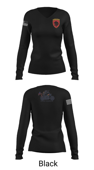 Womens Long Sleeve Vneck Shirt, 124th FRSD, , Teamtime, Team time, sublimation, custom sports apparel, team uniforms, spirit wear, spiritwear, sports uniforms, custom shirts, team store, custom team store, fundraiser sports, apparel fundraiser