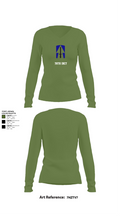 76th IBCT 84718012 Women's Long Sleeve V-neck Shirt - 40