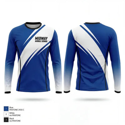 Midway Middle School 81261589 Long Sleeve Performance Shirt 1
