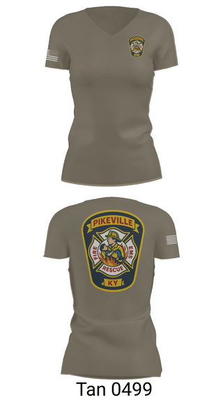 Womens Short Sleeve Vneck Shirt, PFD, Fire Department, Teamtime, Team time, sublimation, custom sports apparel, team uniforms, spirit wear, spiritwear, sports uniforms, custom shirts, team store, custom team store, fundraiser sports, apparel fundraiser