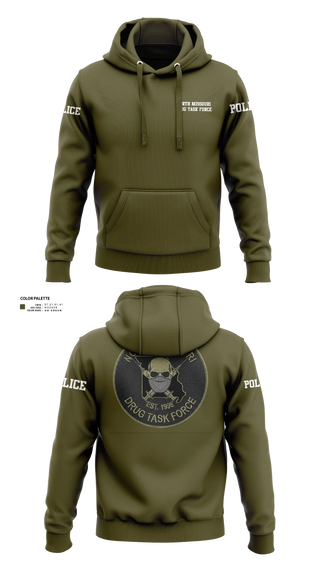Hoodie, North Missouri Drug Task Force, Police, Teamtime, Team time, sublimation, custom sports apparel, team uniforms, spirit wear, spiritwear, sports uniforms, custom shirts, team store, custom team store, fundraiser sports, apparel fundraiser