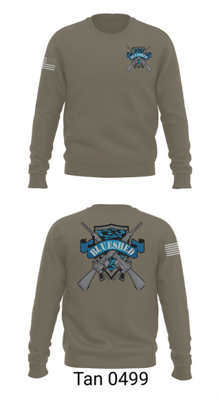 Crew Neck Sweatshirt, Blueshed Gun Shop, , Teamtime, Team time, sublimation, custom sports apparel, team uniforms, spirit wear, spiritwear, sports uniforms, custom shirts, team store, custom team store, fundraiser sports, apparel fundraiser