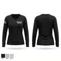 Keweenaw Bay Tribal Police Women's Long Sleeve V-neck Shirt - 1