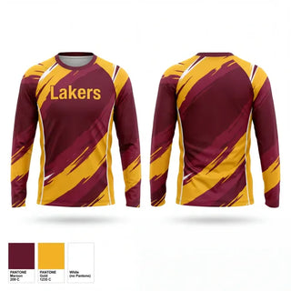 Long Sleeve Performance Shirt, Lakers, Men's Soccer, Teamtime, Team time, sublimation, custom sports apparel, team uniforms, spirit wear, spiritwear, sports uniforms, custom shirts, team store, custom team store, fundraiser sports, apparel fundraiser