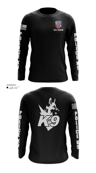 Long Sleeve Performance Shirt, Anniston Police Department K9 UnitAnniston Police Department K9 Unit, Police, Teamtime, Team time, sublimation, custom sports apparel, team uniforms, spirit wear, spiritwear, sports uniforms, custom shirts, team store, custom team store, fundraiser sports, apparel fundraiser