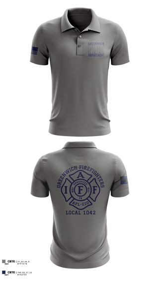 Short Sleeve Performance Polo, Greenwich Fire Local 1042, Fire Department, Teamtime, Team time, sublimation, custom sports apparel, team uniforms, spirit wear, spiritwear, sports uniforms, custom shirts, team store, custom team store, fundraiser sports, apparel fundraiser