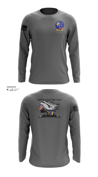 Long Sleeve Performance Shirt, 219th Engineering Installations Squdron219th Engineering Installations Squdron, National Guard, Teamtime, Team time, sublimation, custom sports apparel, team uniforms, spirit wear, spiritwear, sports uniforms, custom shirts, team store, custom team store, fundraiser sports, apparel fundraiser
