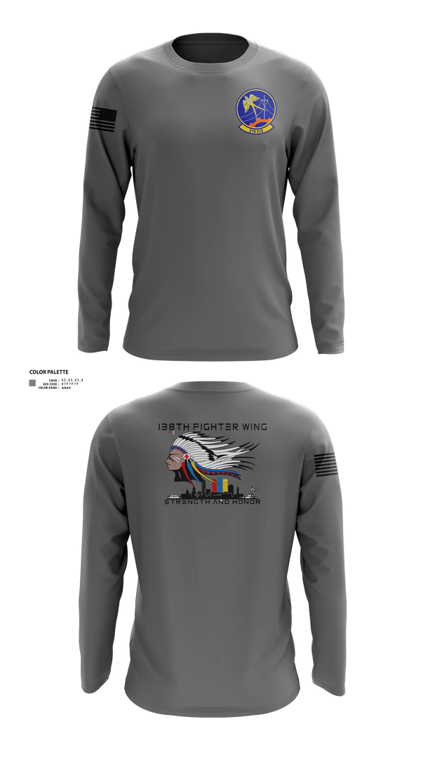 Long Sleeve Performance Shirt, 219th Engineering Installations Squdron219th Engineering Installations Squdron, National Guard, Teamtime, Team time, sublimation, custom sports apparel, team uniforms, spirit wear, spiritwear, sports uniforms, custom shirts, team store, custom team store, fundraiser sports, apparel fundraiser
