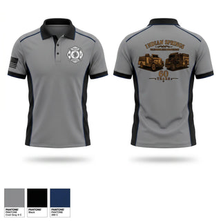 Short Sleeve Performance Polo, Indian Springs Volunteer Fire Department, Fire Department, Teamtime, Team time, sublimation, custom sports apparel, team uniforms, spirit wear, spiritwear, sports uniforms, custom shirts, team store, custom team store, fundraiser sports, apparel fundraiser