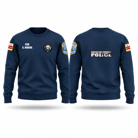 Crew Neck Sweatshirt, Protective Services Police, Police, Teamtime, Team time, sublimation, custom sports apparel, team uniforms, spirit wear, spiritwear, sports uniforms, custom shirts, team store, custom team store, fundraiser sports, apparel fundraiser