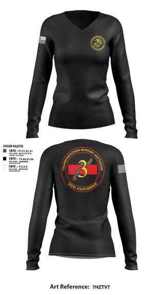 Womens Long Sleeve Vneck Shirt, 3rd TSB, , Teamtime, Team time, sublimation, custom sports apparel, team uniforms, spirit wear, spiritwear, sports uniforms, custom shirts, team store, custom team store, fundraiser sports, apparel fundraiser