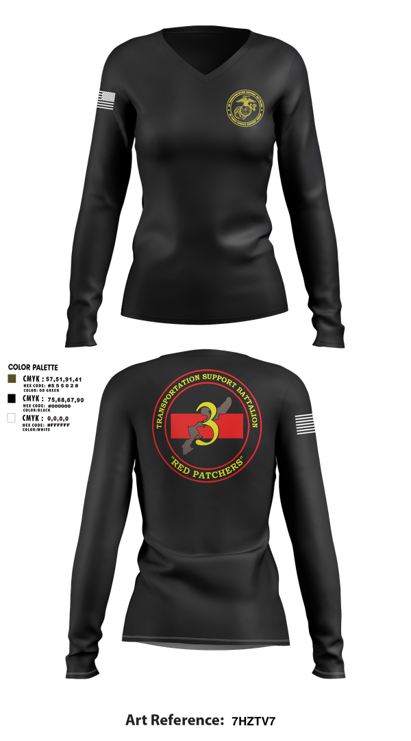 Womens Long Sleeve Vneck Shirt, 3rd TSB, , Teamtime, Team time, sublimation, custom sports apparel, team uniforms, spirit wear, spiritwear, sports uniforms, custom shirts, team store, custom team store, fundraiser sports, apparel fundraiser