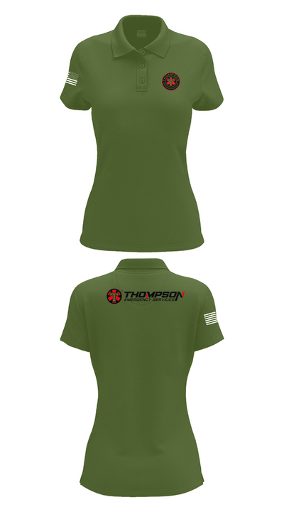 Thompson EMS 59462665 Women's Short Sleeve Performance Polo  - 55