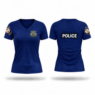 Womens Short Sleeve Vneck Shirt, Baltimore County Police Department, Police, Teamtime, Team time, sublimation, custom sports apparel, team uniforms, spirit wear, spiritwear, sports uniforms, custom shirts, team store, custom team store, fundraiser sports, apparel fundraiser