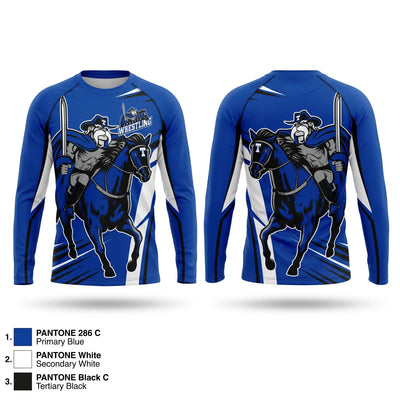 Trinity High School Wrestling Long Sleeve Performance Shirt 1