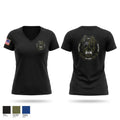 Central Region K-9 unit Women's Short Sleeve V-neck Shirt - 1