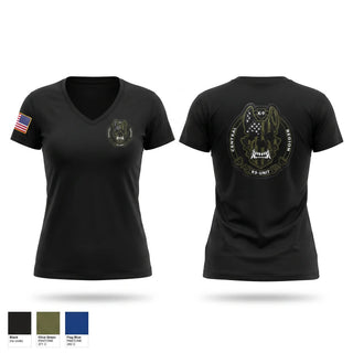 Womens Short Sleeve Vneck Shirt, Central Region K-9 unit, Police, Teamtime, Team time, sublimation, custom sports apparel, team uniforms, spirit wear, spiritwear, sports uniforms, custom shirts, team store, custom team store, fundraiser sports, apparel fundraiser