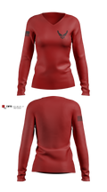 Ga-931 Women's Long Sleeve V-neck Shirt - 6