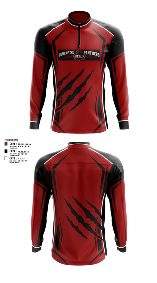 Quarter Zip Jacket, Bay city panthers, Softball, Teamtime, Team time, sublimation, custom sports apparel, team uniforms, spirit wear, spiritwear, sports uniforms, custom shirts, team store, custom team store, fundraiser sports, apparel fundraiser