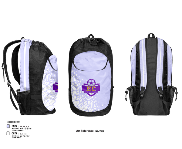 Gear Bag, EC Soccer, Women's Soccer, Teamtime, Team time, sublimation, custom sports apparel, team uniforms, spirit wear, spiritwear, sports uniforms, custom shirts, team store, custom team store, fundraiser sports, apparel fundraiser