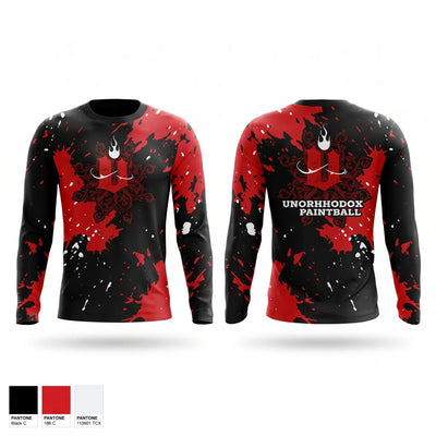 UNORTHODOX PAINTBALL Long Sleeve Performance Shirt 1