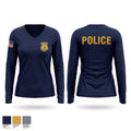 Contraband interdiction 54542373 Women's Long Sleeve V-neck Shirt - 1