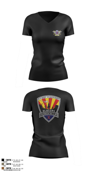 Womens Short Sleeve Vneck Shirt, 2-10 AHB Knighthawks, Army, Teamtime, Team time, sublimation, custom sports apparel, team uniforms, spirit wear, spiritwear, sports uniforms, custom shirts, team store, custom team store, fundraiser sports, apparel fundraiser