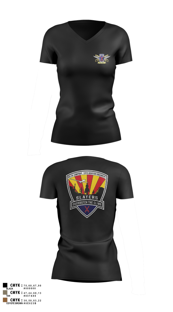 Womens Short Sleeve Vneck Shirt, 2-10 AHB Knighthawks, Army, Teamtime, Team time, sublimation, custom sports apparel, team uniforms, spirit wear, spiritwear, sports uniforms, custom shirts, team store, custom team store, fundraiser sports, apparel fundraiser