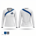 University of Massachusetts Boston Tennis 68613447 Women's Long Sleeve V-neck Shirt - 1
