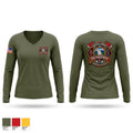 Milwaukee Fire Department Training Division Women's Long Sleeve V-neck Shirt - 1