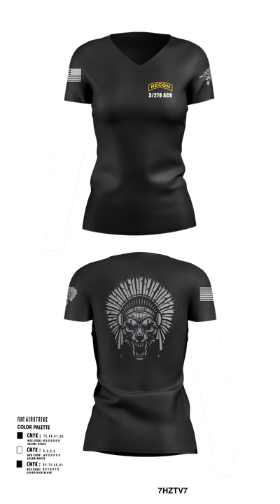 Scout plt HHT 3/278 ACR 94348798 Women's Short Sleeve V-neck Shirt - 101