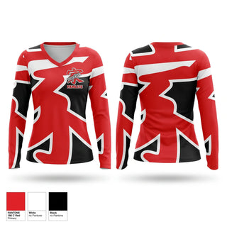 Womens Long Sleeve Vneck Shirt, Certified Famlife, Men's Basketball, Teamtime, Team time, sublimation, custom sports apparel, team uniforms, spirit wear, spiritwear, sports uniforms, custom shirts, team store, custom team store, fundraiser sports, apparel fundraiser