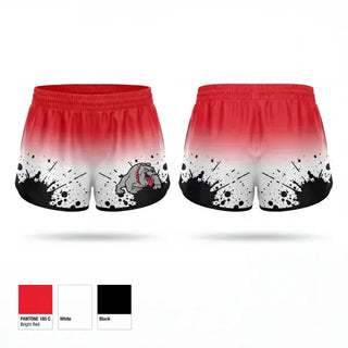 Womens Shorts, Quinter Bulldogs, Cross Country, Teamtime, Team time, sublimation, custom sports apparel, team uniforms, spirit wear, spiritwear, sports uniforms, custom shirts, team store, custom team store, fundraiser sports, apparel fundraiser