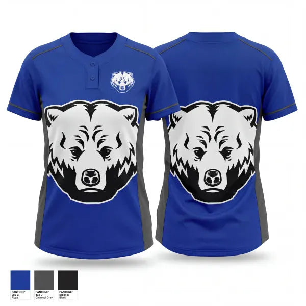 Two Button Softball Jersey, Sedro-Woolley High School Softball, Softball, Teamtime, Team time, sublimation, custom sports apparel, team uniforms, spirit wear, spiritwear, sports uniforms, custom shirts, team store, custom team store, fundraiser sports, apparel fundraiser