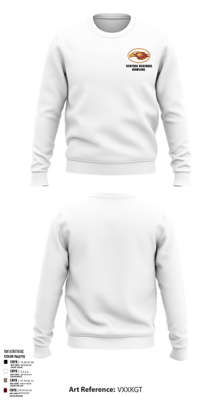Crew Neck Sweatshirt, Central Regional High School Bowling, Bowling, Teamtime, Team time, sublimation, custom sports apparel, team uniforms, spirit wear, spiritwear, sports uniforms, custom shirts, team store, custom team store, fundraiser sports, apparel fundraiser