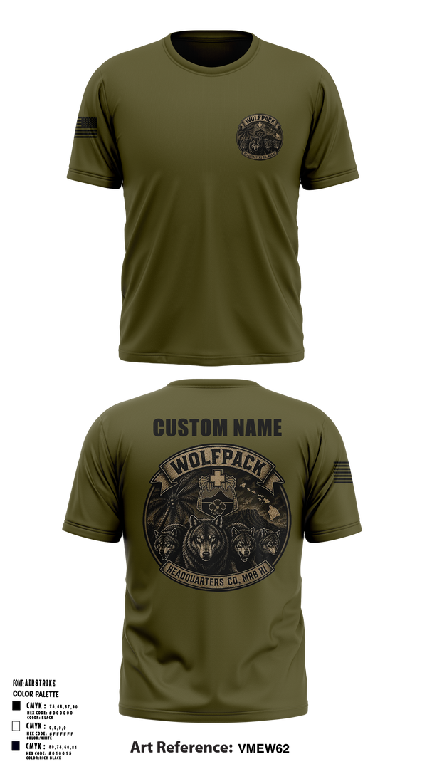 Short Sleeve Performance Shirt, Headquarters Company, MRB HI, Army, Teamtime, Team time, sublimation, custom sports apparel, team uniforms, spirit wear, spiritwear, sports uniforms, custom shirts, team store, custom team store, fundraiser sports, apparel fundraiser
