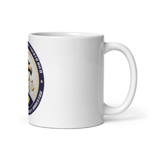 Inteligencia San Juan 93190518 White Glossy Mug - Small