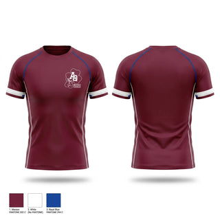 Short Sleeve Rash Guard Shirt, Aquinas Boxing, Wrestling, Teamtime, Team time, sublimation, custom sports apparel, team uniforms, spirit wear, spiritwear, sports uniforms, custom shirts, team store, custom team store, fundraiser sports, apparel fundraiser