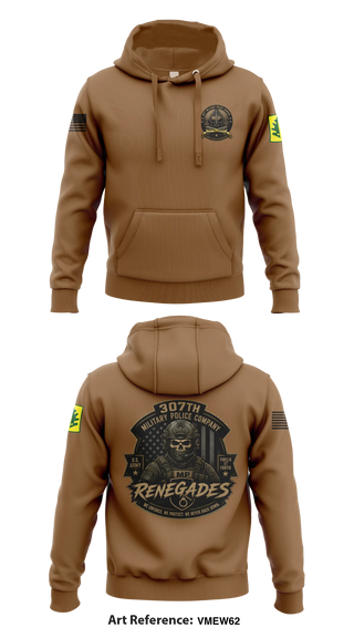 Hoodie, 307TH Military Police Company, Army, Teamtime, Team time, sublimation, custom sports apparel, team uniforms, spirit wear, spiritwear, sports uniforms, custom shirts, team store, custom team store, fundraiser sports, apparel fundraiser
