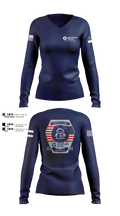 GMR Georgia Honor Guard 55401416 Women's Long Sleeve V-neck Shirt - 9