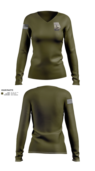 Womens Long Sleeve Vneck Shirt, Thomas county sheriff's office, Police, Teamtime, Team time, sublimation, custom sports apparel, team uniforms, spirit wear, spiritwear, sports uniforms, custom shirts, team store, custom team store, fundraiser sports, apparel fundraiser
