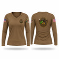 73rd WMD/CST Women's Long Sleeve V-neck Shirt - 1