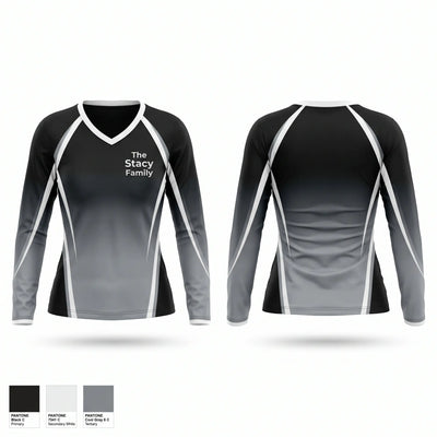 The Stacy Family 22382713 Women's Long Sleeve V-neck Shirt - 1