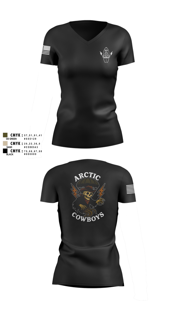 Womens Short Sleeve Vneck Shirt, 301, Army, Teamtime, Team time, sublimation, custom sports apparel, team uniforms, spirit wear, spiritwear, sports uniforms, custom shirts, team store, custom team store, fundraiser sports, apparel fundraiser